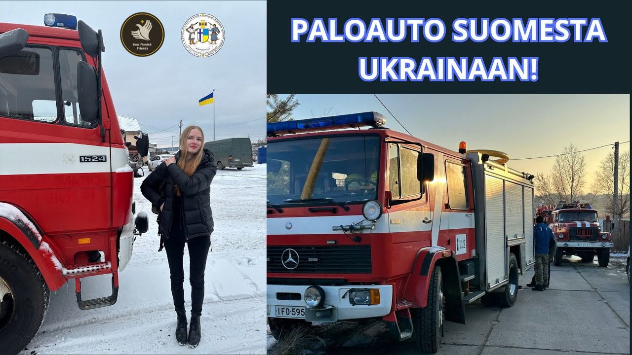 🔥 SUOMALAINEN PALOAUTO UKRAINAAN &ndash; Apu saapui Tsyrkunyn kyl&auml;&auml;n! 🚒🇫🇮🇺🇦