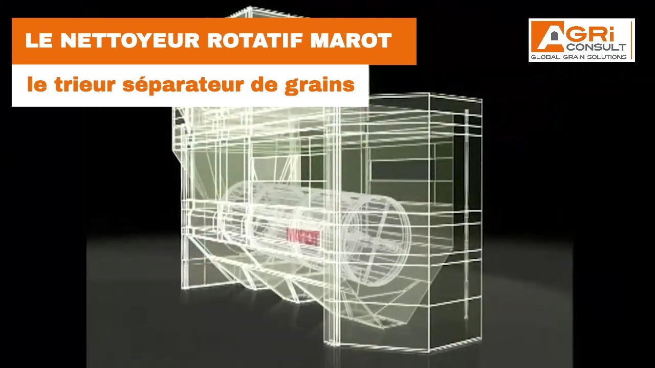 Le nettoyeur rotatif Marot - Le trieur séparateur de grains