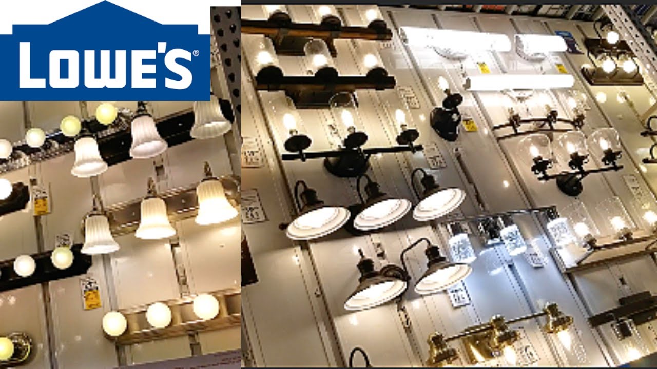 LOWE'S LIGHT FIXTURES BATHROOM  Lighting Chandeliers STORE WALKTHROUGH