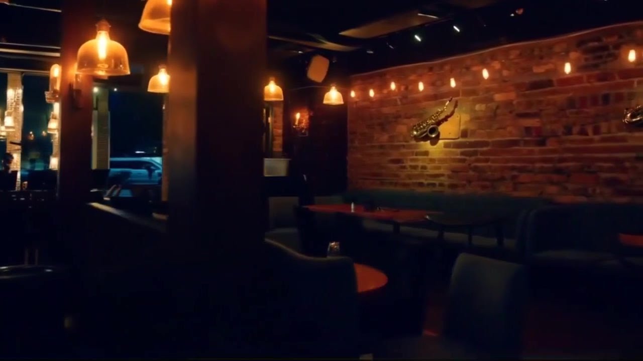 1 Hour Rainy Window 🌧️ | Distant Jazz Café Ambiance (Sleep, Study, Focus)