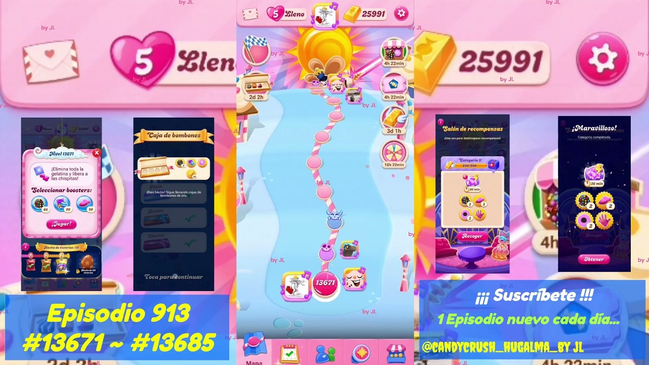 Episodio #913 - Niveles #13671 ▶️ #13685  - Candy Crush Saga 2026