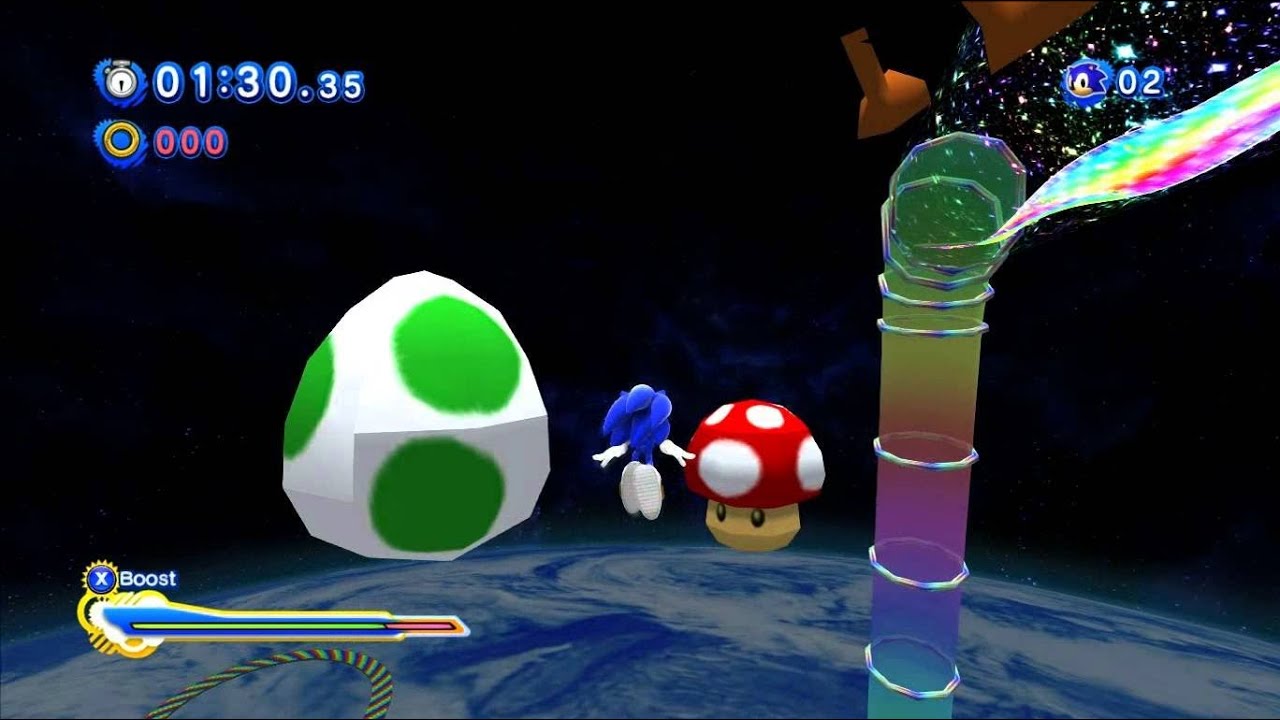 Sonic Generations - Mario Kart 8 Special - Rainbow Road Medley