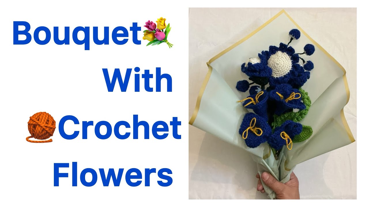 Bouquet with crochet Flowers 🌺 