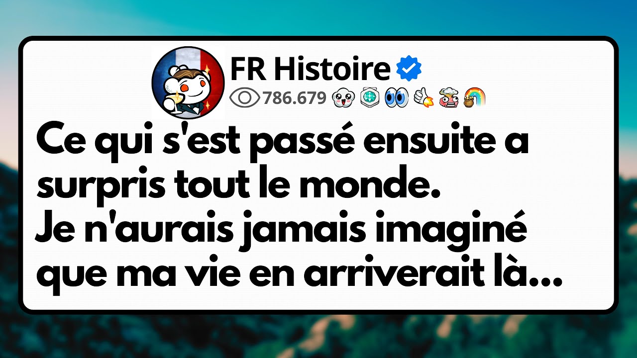 Ce qui s'est passé ensuite a surpris tout le monde.Je n'aurais jamais imaginé que ma vie en...