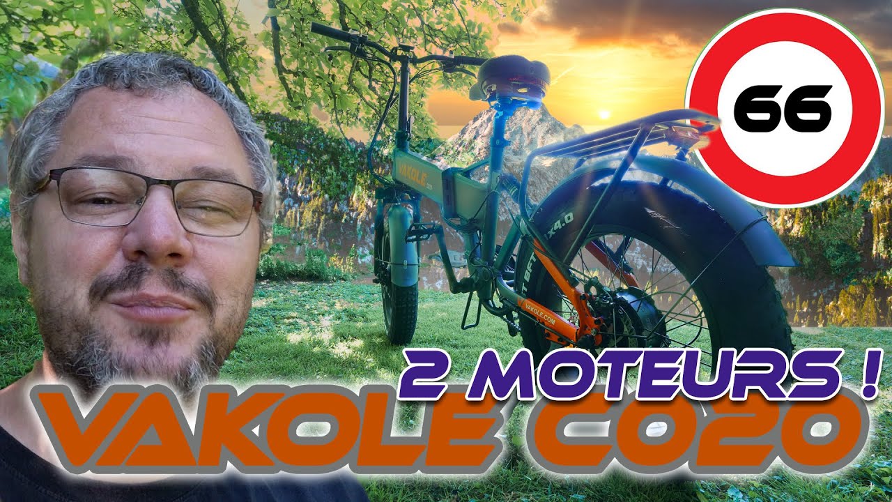 Un vélo à 2 moteurs ! le Vakole C020. La puissance d'une mobylette !! buybestgear.com