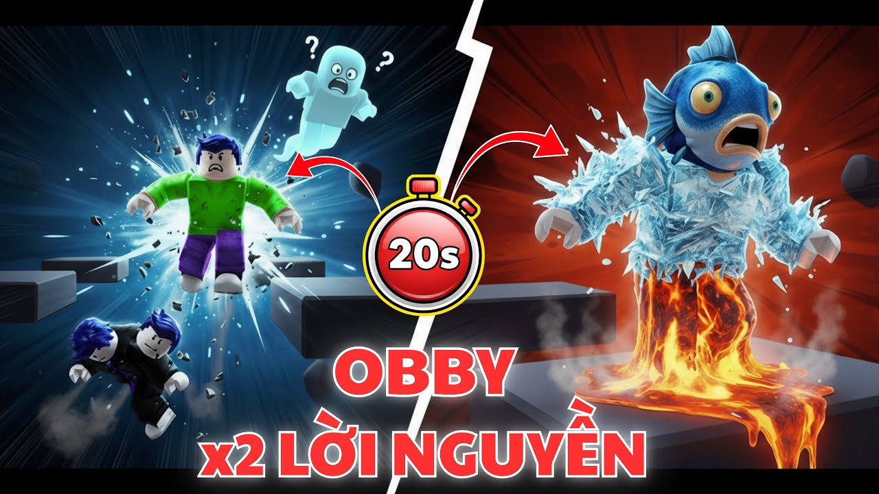 Cứ 20s Bị Tận 2 LỜI NGUYỀN Khi Đang Nhảy OBBY....  [ Obby But You're Cursed ]