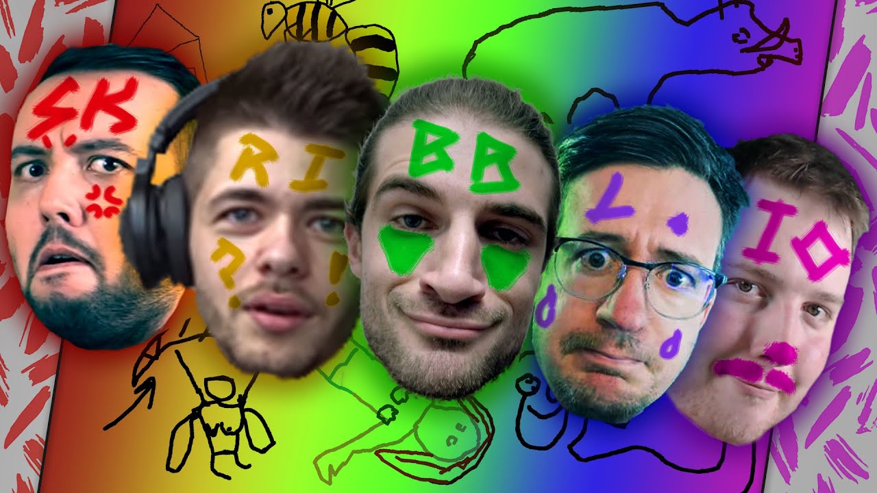 5 YOUTUBERS, 1 DESSIN ft. Alexlxl68, Djey The Recruit, Porto & Tensa (Skribbl.io - BEST OF FUN)