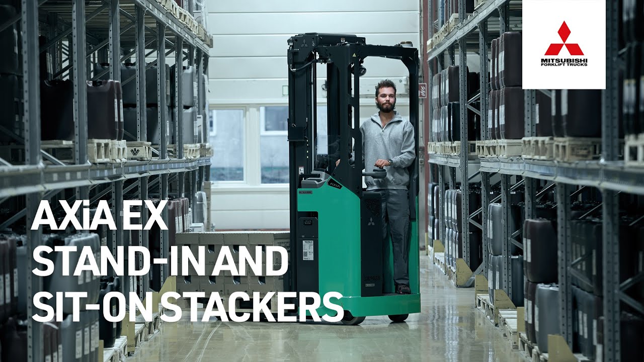 Mitsubishi AXiA EX sit and stand on stacker