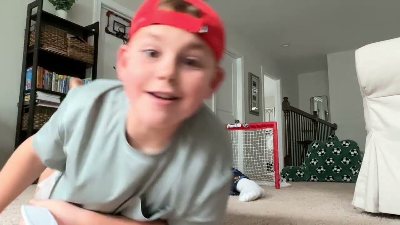 ￼Fire alarms go off while playing knee hockey 