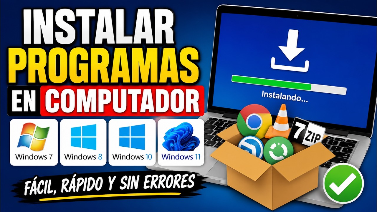 Instalar programas en computador con Windows 7,8,10,11
