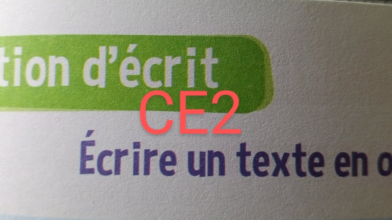 CE2 : Production d' écrit :  Écrire un texte en ordre. cahier d' activités Le trésor des mots