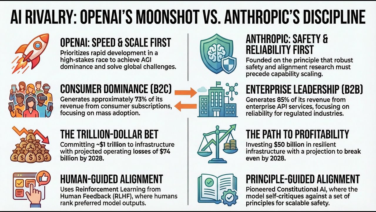 [AI Econ 4] AI Rivalry: OpenAI's Moonshot vs. Anthropic's Discipline