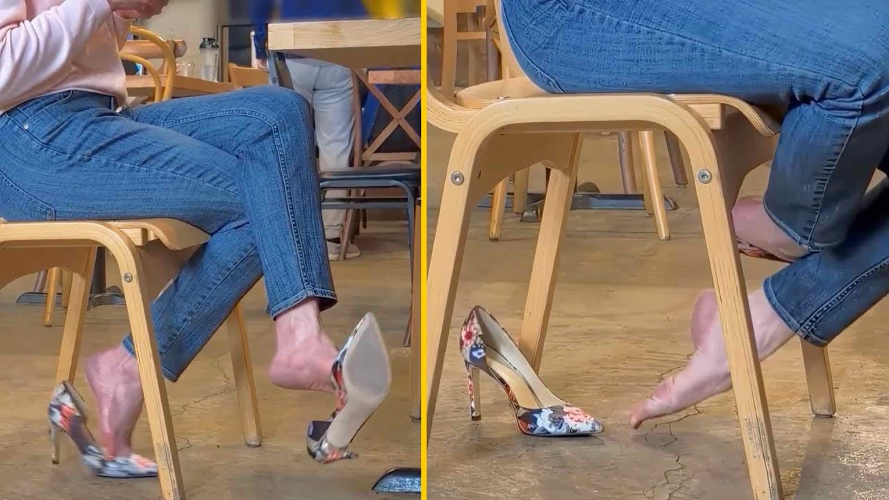 Coffee & Confidence - EXCERPTS (Public Shoeplay, Dangling, Bare Feet, Shoes Off)