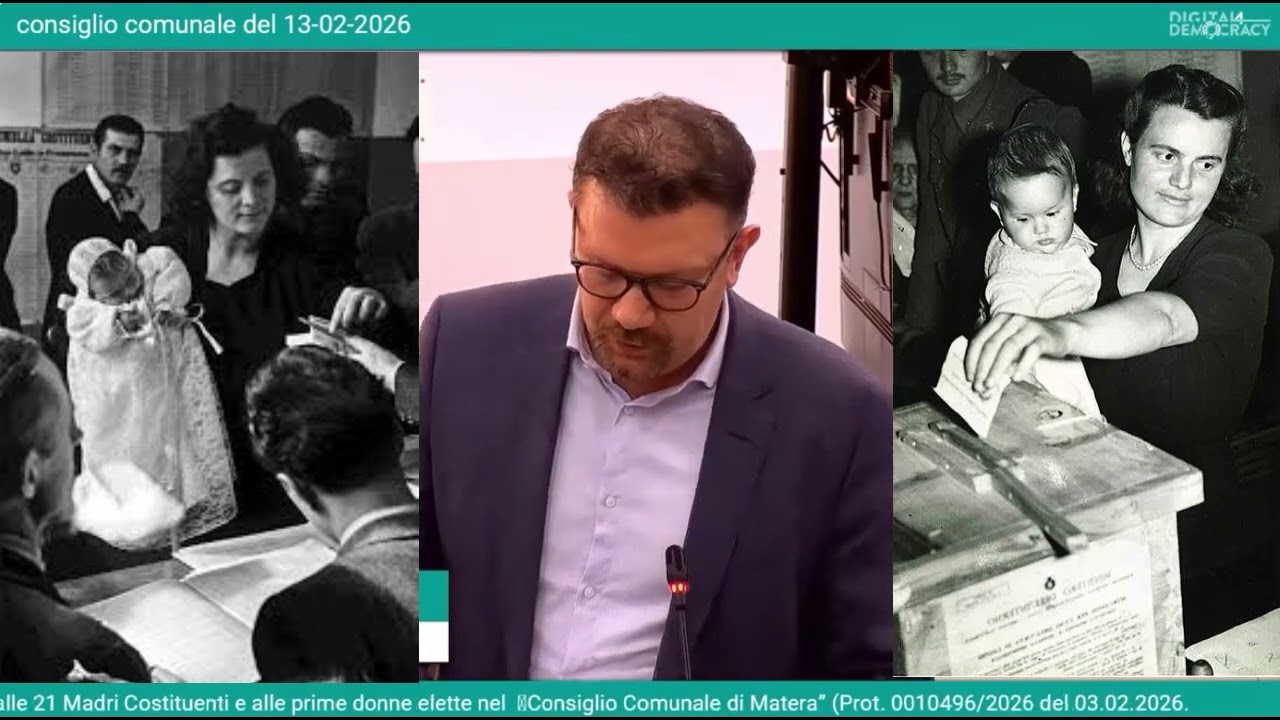 Proposta di intitolazione luoghi alle 21 Madri Costituenti - 8 marzo ANCI Matera - Bennardi M5S