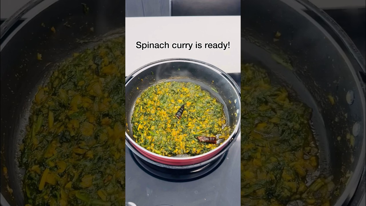Spinach Curry | Palakura Curry | Easy Spinach Recipe #shorts #shortsvideo #shortsfeed #spinach