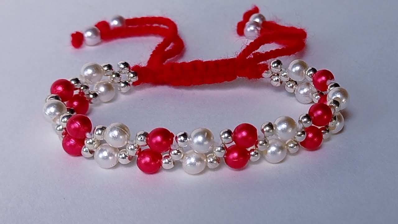 How to make bracelet at home || How to make beaded bracelet || Diy easy bracelet