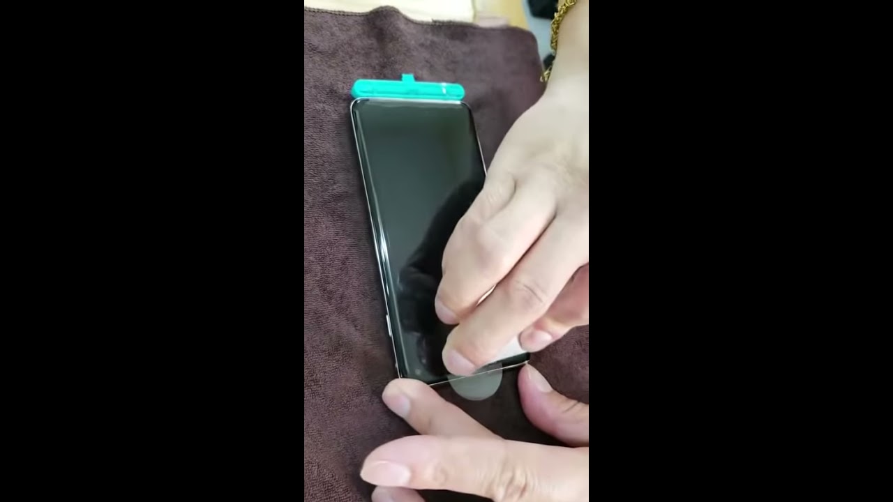 PMMA Screen protector for Samsung S10 and S10 plus. Installing video