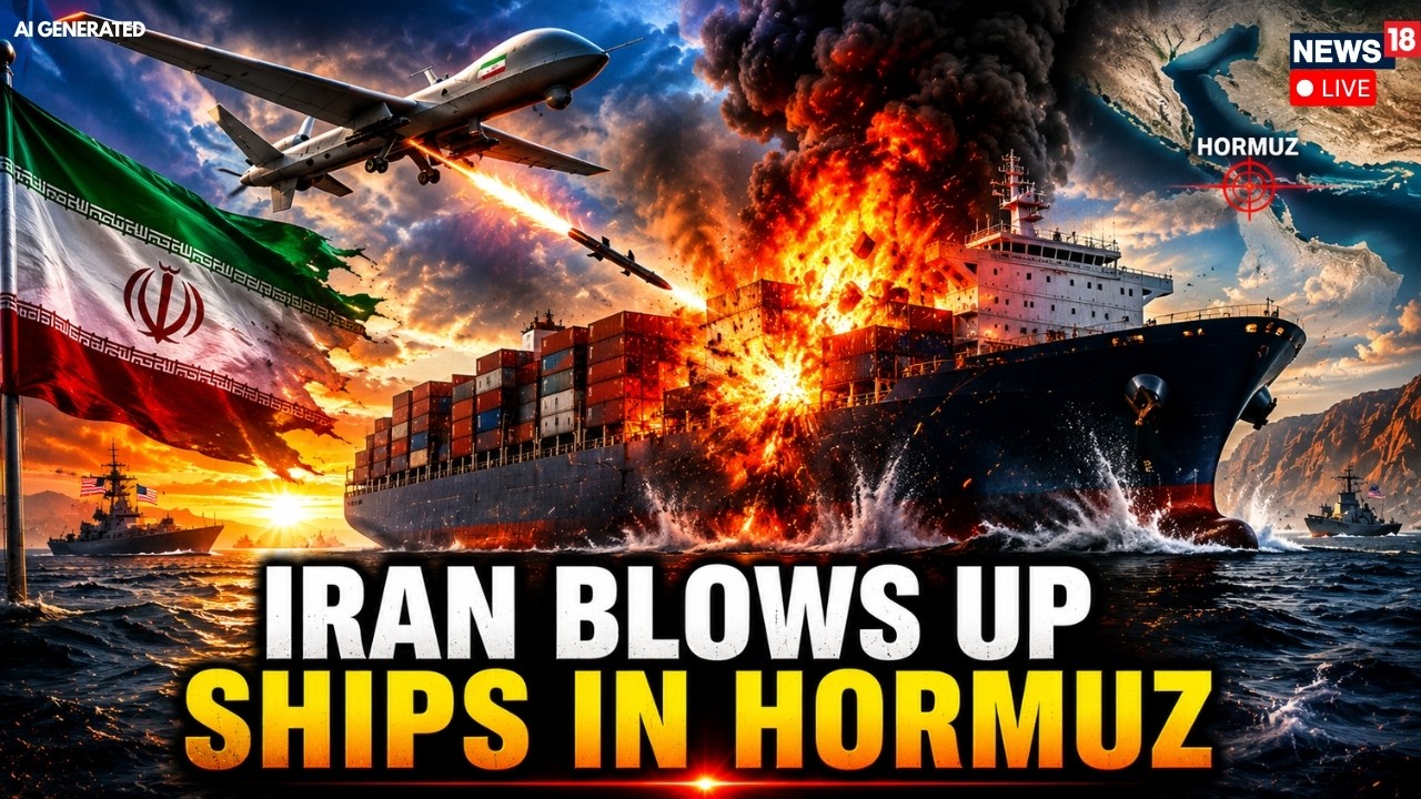 Hormuz Attack LIVE: Iran Attacks Cargo Ship Near The Coast Of Oman In The Strait Of Hormuz | N18G
