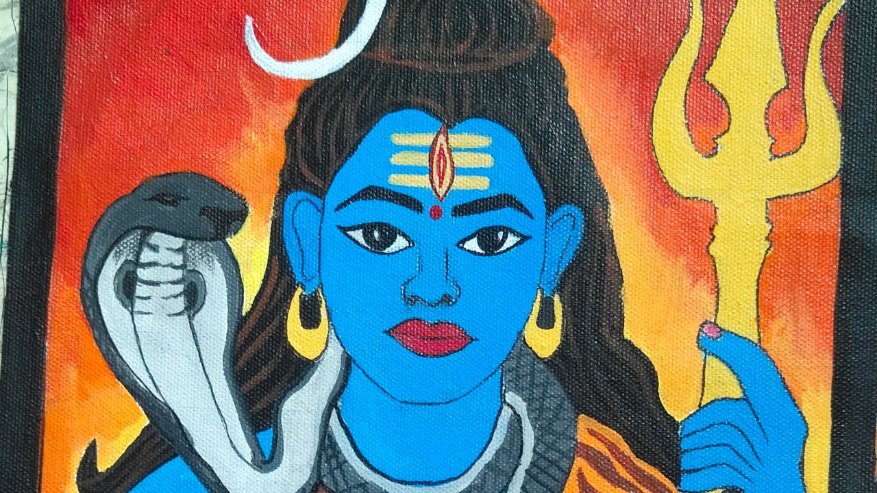 Mahadev ji painting #art #shorts #trending #viral#youtube#shiv#painting#mahadev  @artcreativity3966 