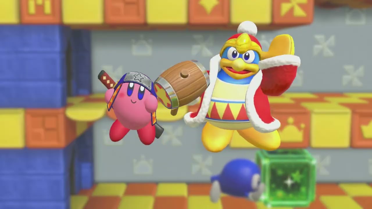 Kirby Fighters 2 - 100% - 2 Player - Story Mode - Chapter 4 - Ninja + King Dedede