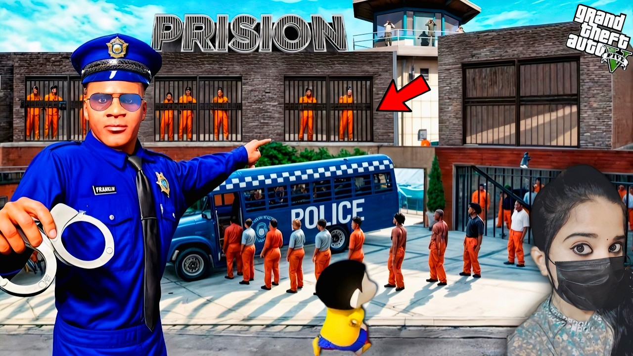 Franklin's House Becomes A Jail In GTA 5 | Shinchan - GTA5 #186