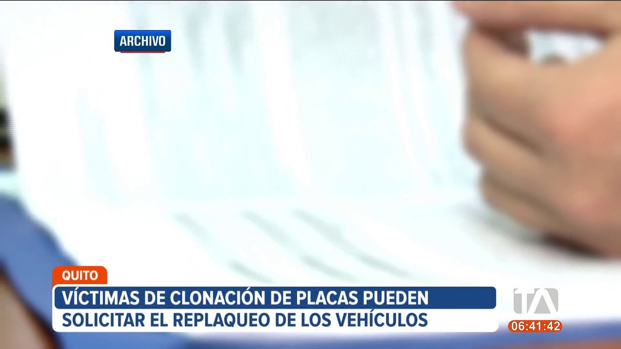 Vehículos que hayan sido clonados sus placas podrán solicitar un replaqueo en Quito
