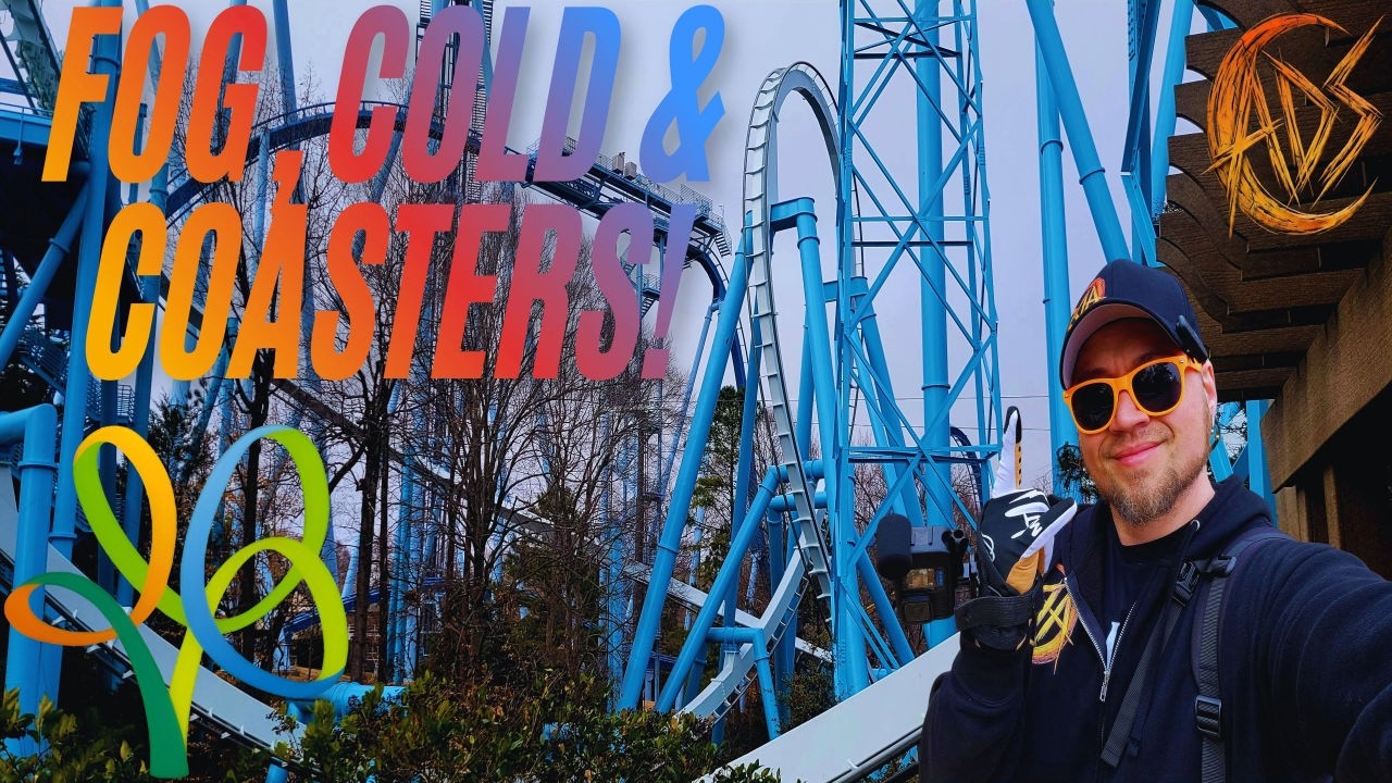 Foggy & Frozen at Busch Gardens Williamsburg 🎢 Unexpected Coaster POV Trip!
