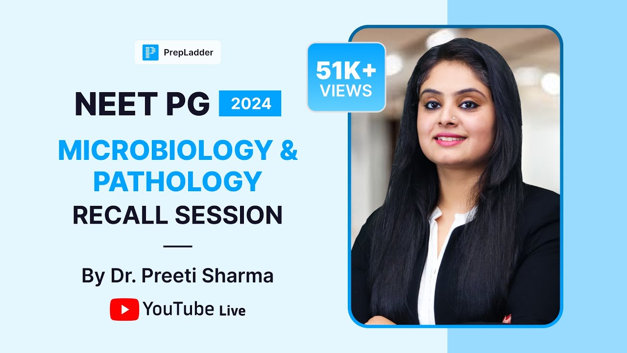 NEET PG 2024 Pathology & Microbiology Recall by Dr. Preeti Sharma🔍