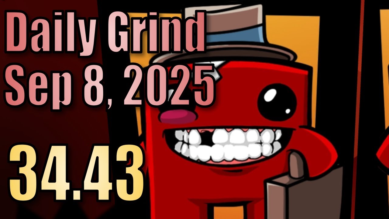 [WR] Dark World Squirrel - Super Meat Boy Forever Daily Grind Aug 8, 2025 (34.43)