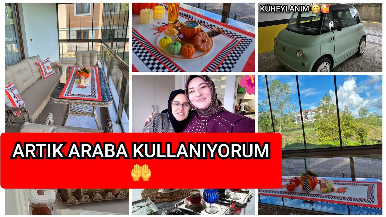 💯BALKONU DEKORE EDİYORUM 🥳YENİ ARABAM❗️YILLAR SONRA EVİNE GİTTİM🥰BİMDEN ALDILARIM👌DÜZEN İŞLERİ👈