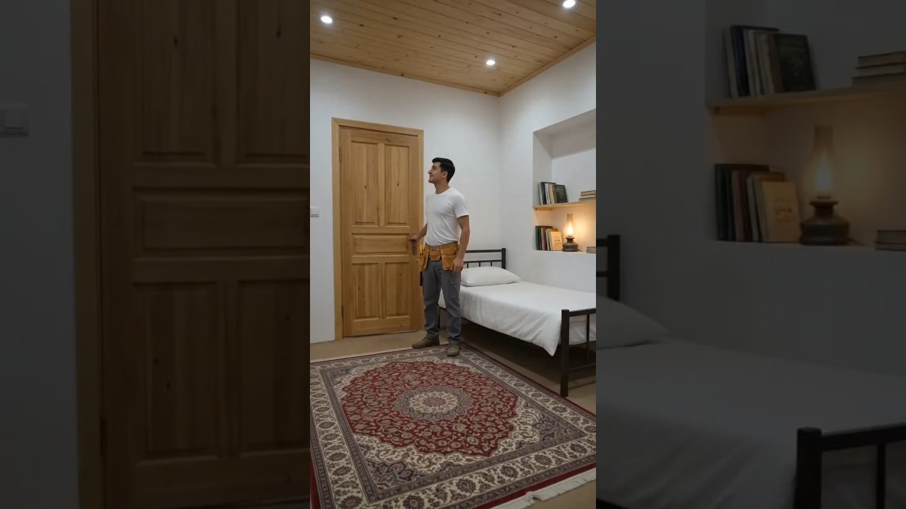 From Flooded Mud House to Beautiful Prayer Room 🤲✨