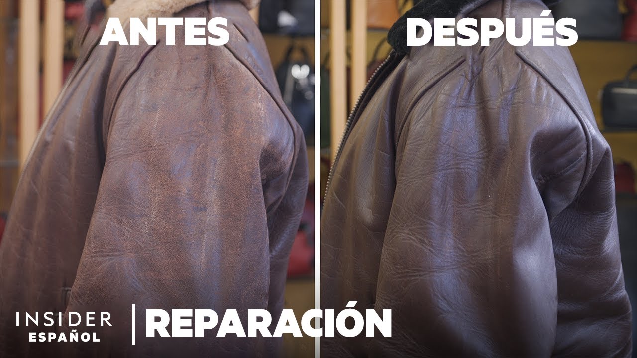 Cómo se lleva a cabo la restauración de una chaqueta de cuero de $1500 | Reparación