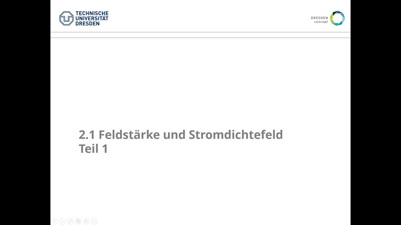 Kap. 2.1 Stromdichte - Teil 1