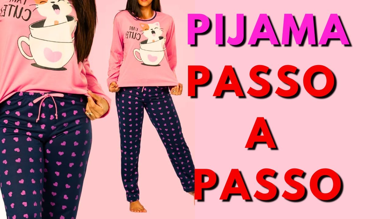Como Fazer Pijama de Frio Fácil e Rápido, Conjunto de Pijama Passo a Passo, Corte e Costura