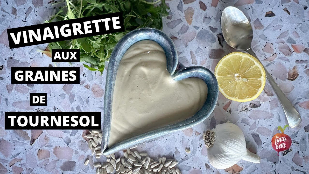 VINAIGRETTE AUX GRAINES DE TOURNESOL 🥰 vinaigrette crémeuse maison la plus réconfortante!