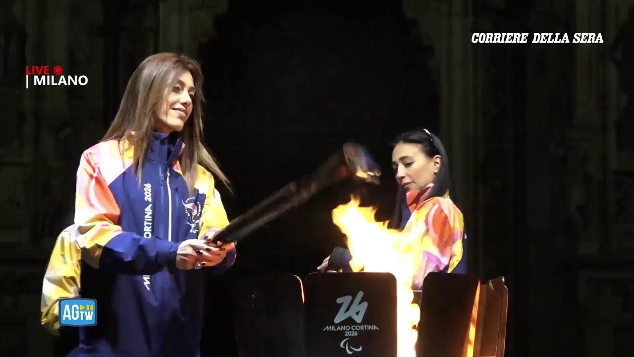 Olimpiadi invernali, l'arrivo della Fiamma Paralimpica in piazza Duomo