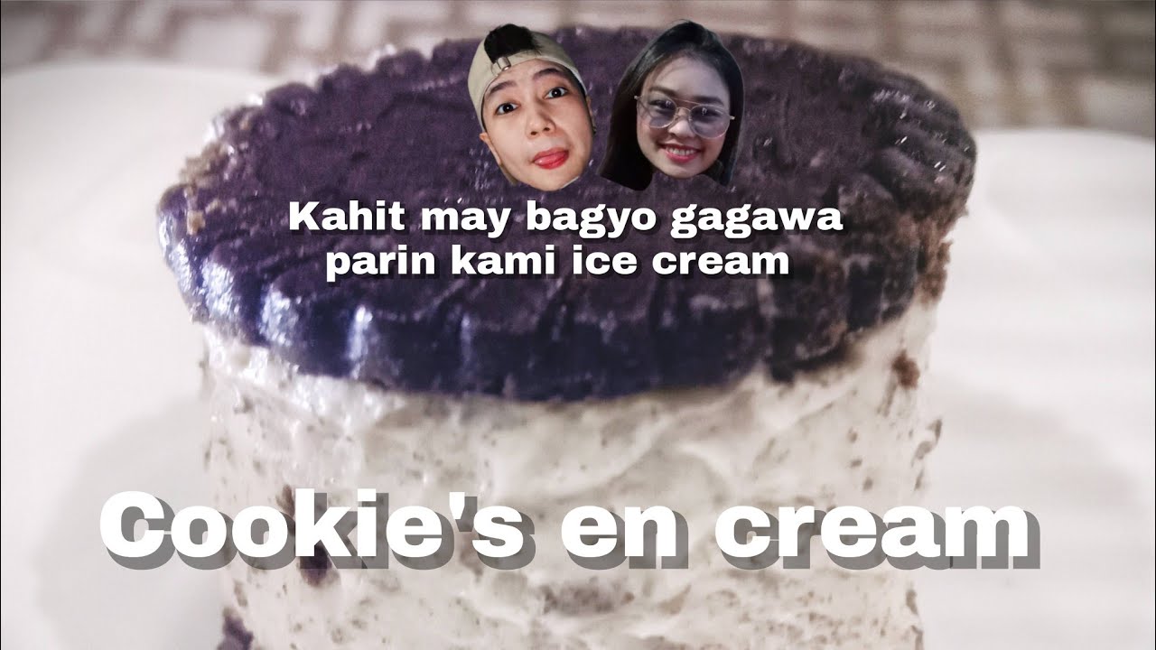COOKIES & CREAM ICE CREAM SANDWICH || KAHIT MAY BAGYO MASARAP PA RIN KUMAIN NG ICE CREAM (VLOG #264)