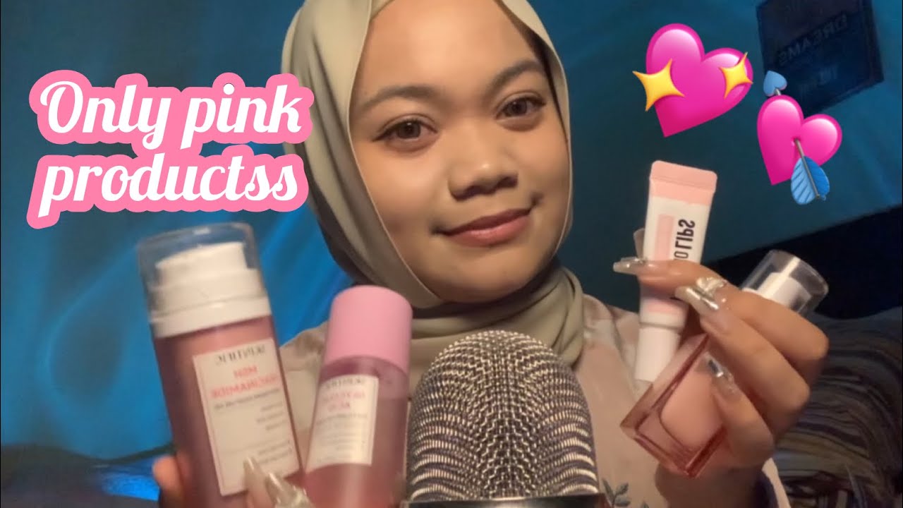 applying only pink products on you ASMR (malaysia) | tapping,roleplay