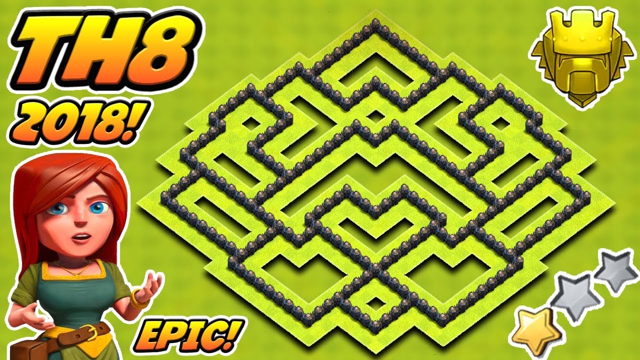 Epic Town Hall 8 (TH8) Trophy Base 2018!! | Th8 Trophy Base 2018! | Clash Of Clans