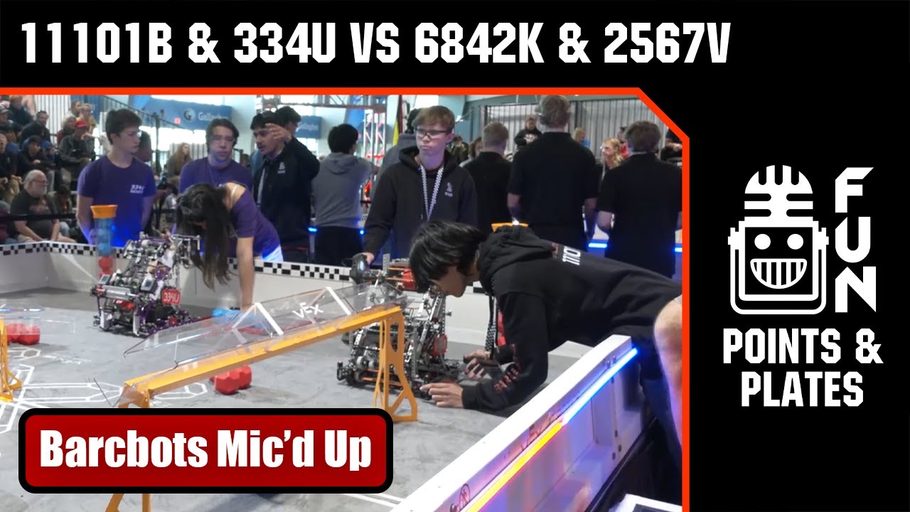 Finals Level Strategy | 11101B Barcbots Mic’d Up | Points & Plates