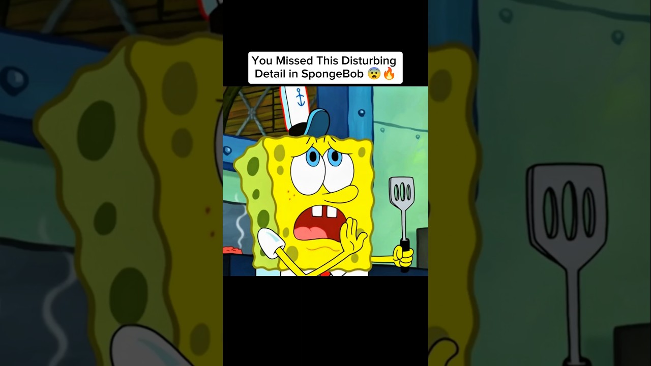 You Missed This Disturbing Detail in SpongeBob 😨🔥 #shorts #spongebob #theory #krabbypatty #mrkrabs