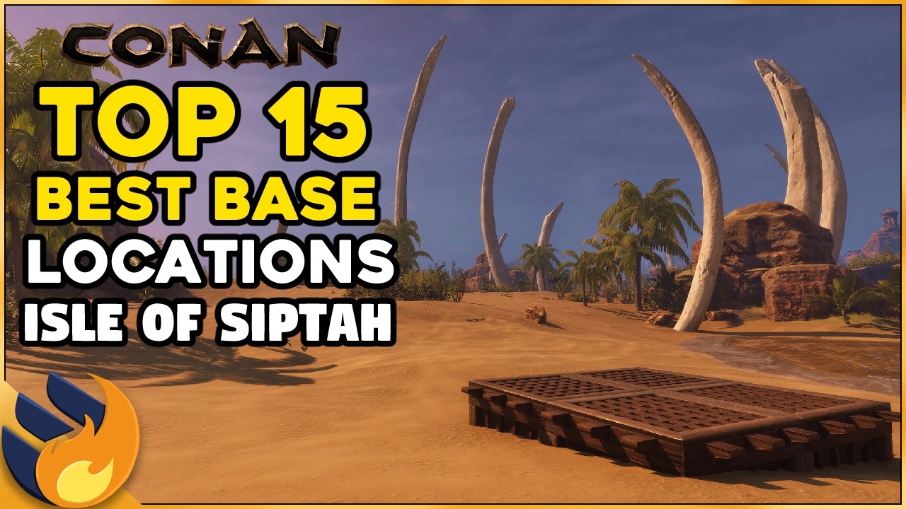 ТОП-15 ЛУЧШИХ мест для базы в Conan Exiles Enhanced | Isle of Siptah Edition