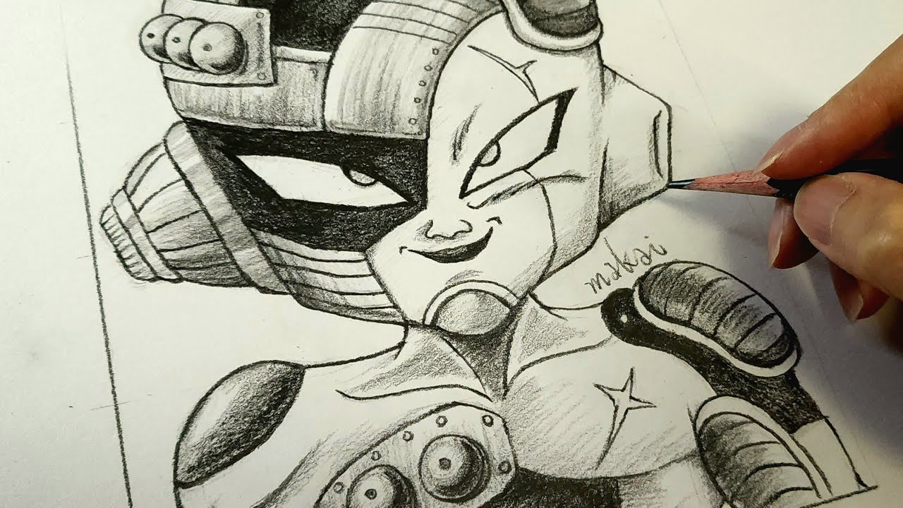 How to Draw Mecha Frieza from Dragon Ball Z Step-by-Step Tutorial | TRUNKS SAGA