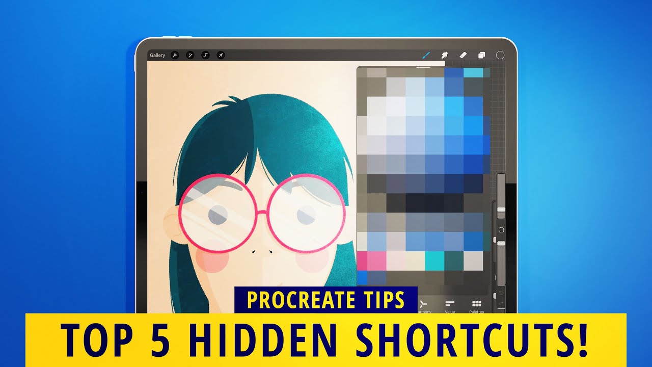 TOP 5 HIDDEN SHORTCUTS IN PROCREATE (In Under 7 Minutes!)