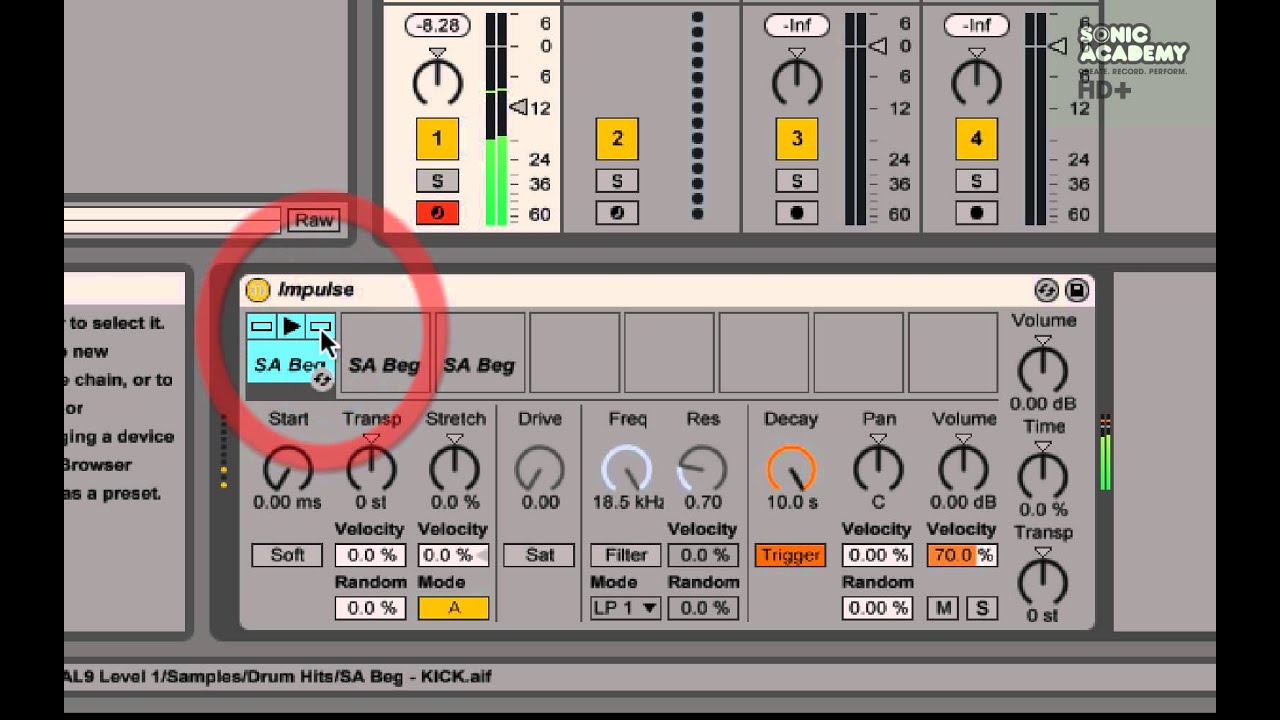 Ableton Live 9 For Beginners Level 1 Tutorial - Creating A Drum Beat