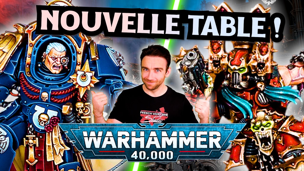 Warhammer 40.000 - Ultramarines vs World Eaters sur la NOUVELLE TABLE !