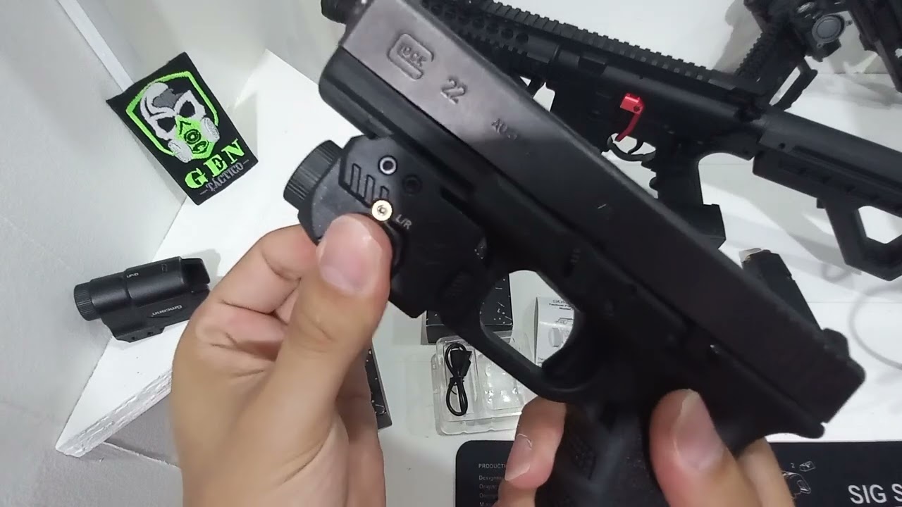 Foco y Laser Verde Compacto SOLOFISH para Riel 20mm. Por GEN TÁCTICO Costa Rica.