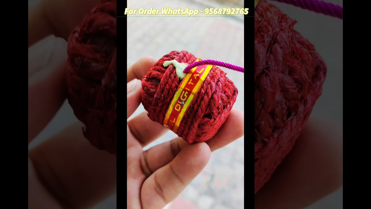 DIGITAL RED DRAGON BOMB - KADHUL FIREWORKS 🔥 #sutli_bomb #diwalibomb #shorts #crackers