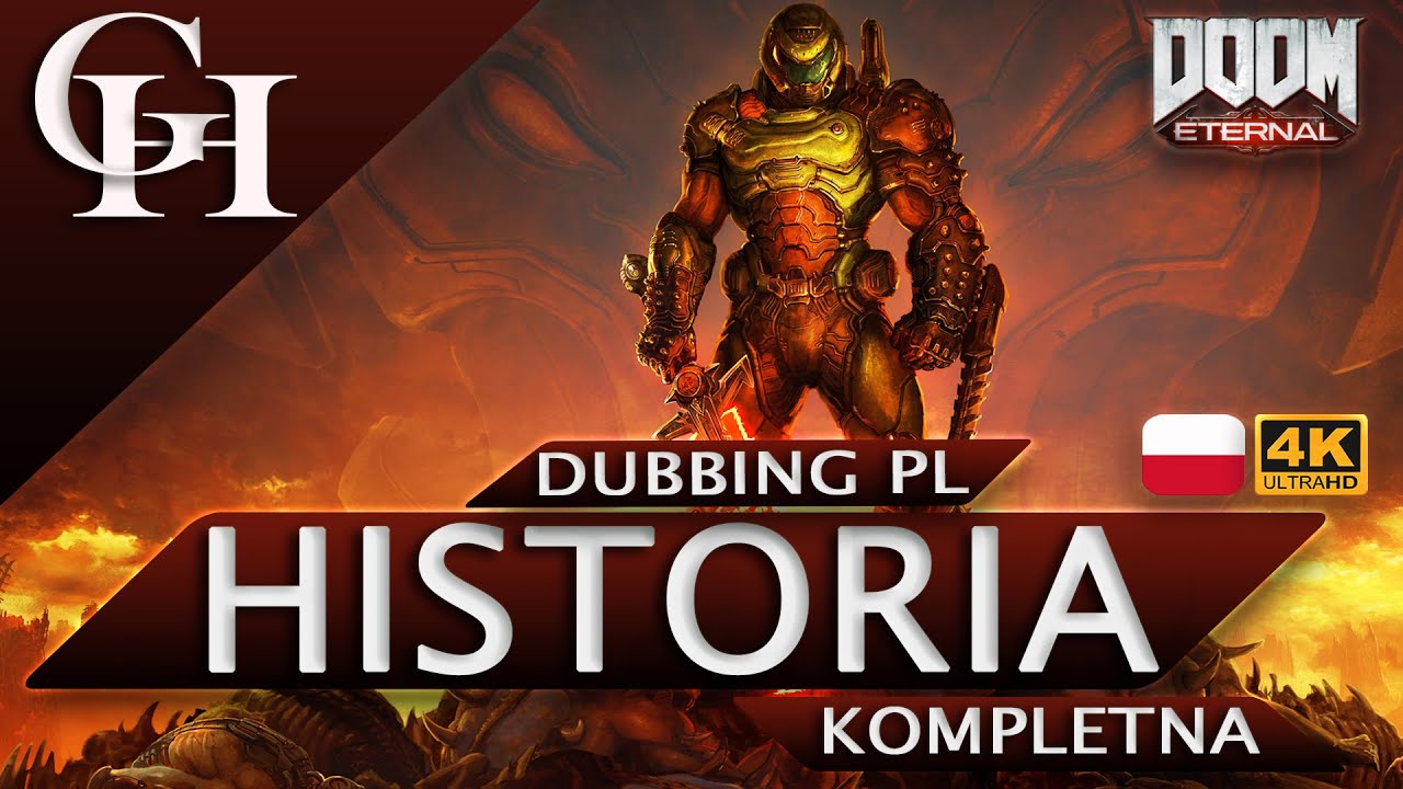 DOOM ETERNAL PL [GROWY FILM DUBBING PL ] HISTORIA KOMPLETNA [CUTSCENKI/GAMEPLAY] 4K