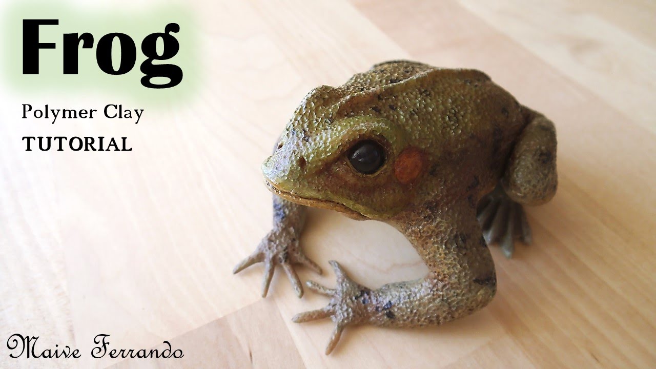 Polymer Clay Frog Sculpture Tutorial || Maive Ferrando